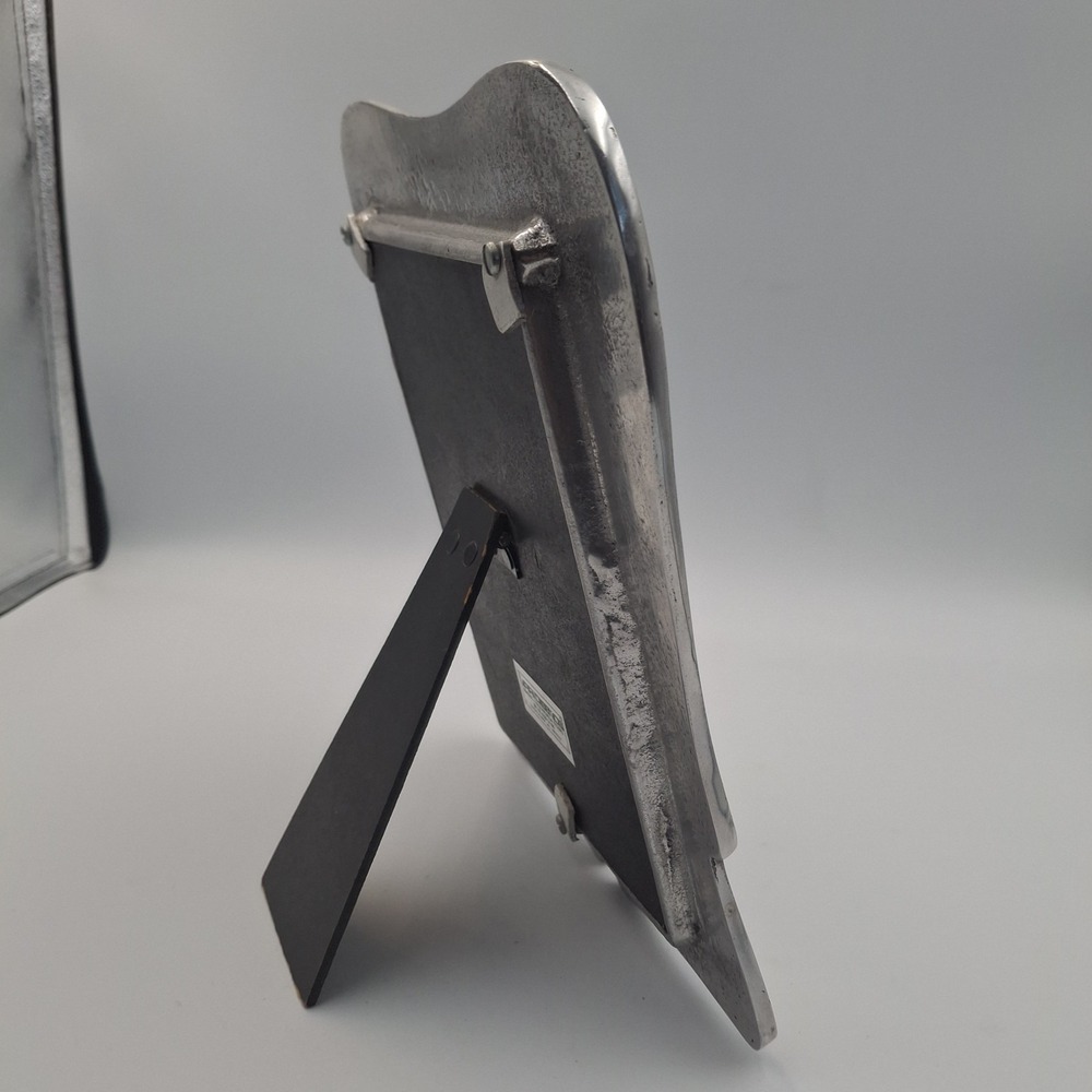 Vari Diseños Mexican Pewter Picture Frame 9.5" x 7.5" Easel‎ Back Daisy Floral - Picture 11 of 16